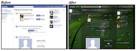 Facbook in neuem Design