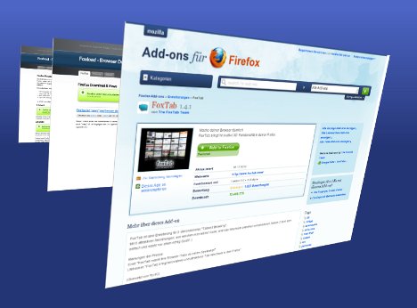 3D Tabbed Browsing mit dem FoxTab Add-on